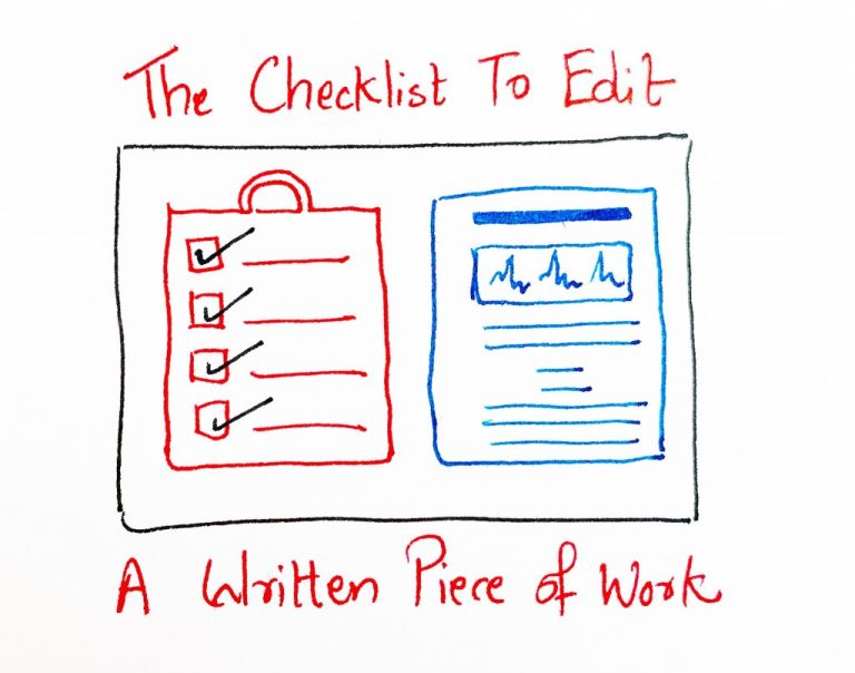 self edit checklist