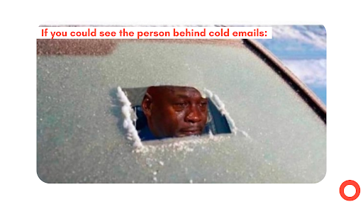 cold email meme