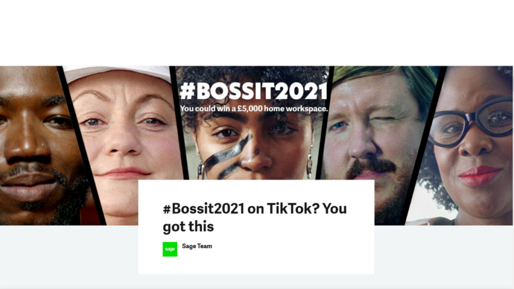 sage #bossit2021 tiktok campaign