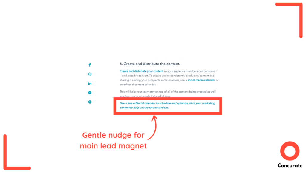 HubSpot website gentle nudges