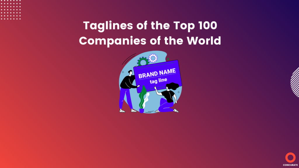 Analysis of the taglines and slogans of top 100 companies of the world