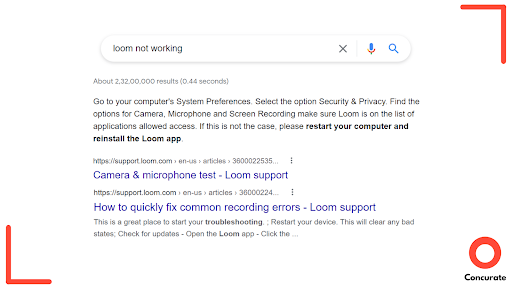 keyword “Loom not working”