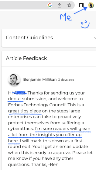 Concurate Forbes Feedback