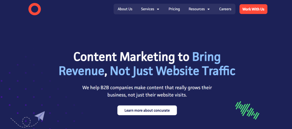 Concurate B2B Case study writing agency for SaaS