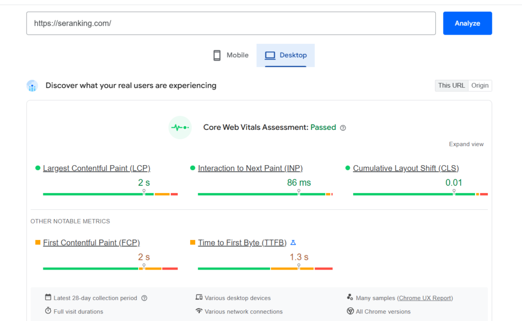 SE Ranking SEO Analysis #2