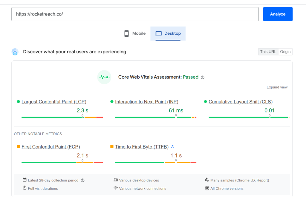 RocketReach SEO Analysis #2