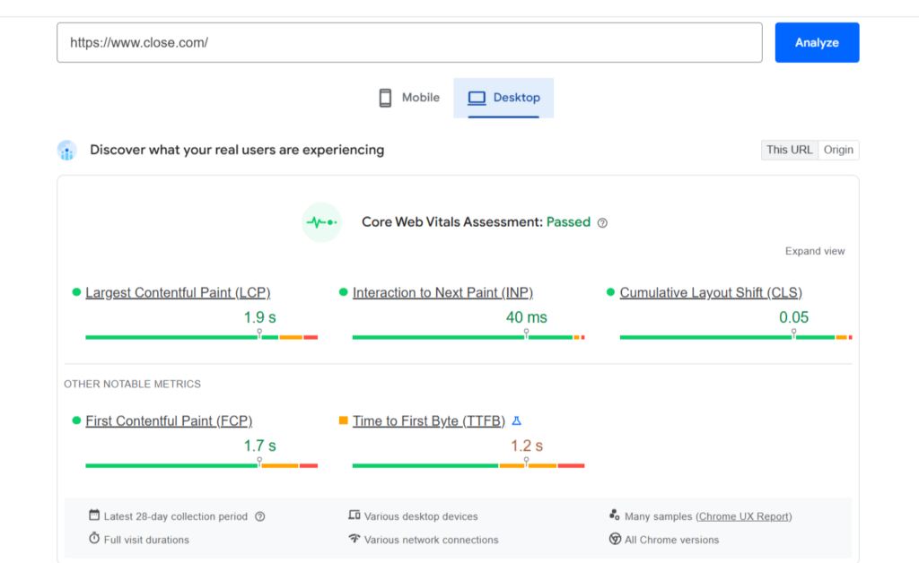 Close SEO Analysis #2