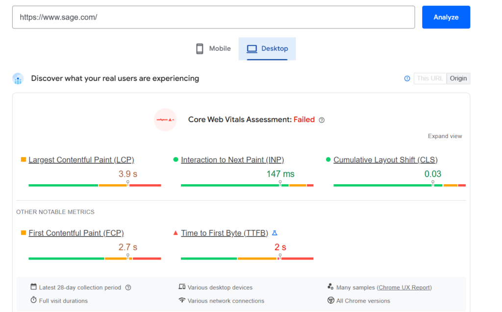 Sage SEO Analysis #2