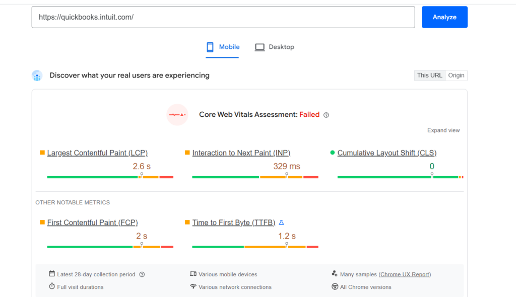 Quickbooks SEO Analysis #2