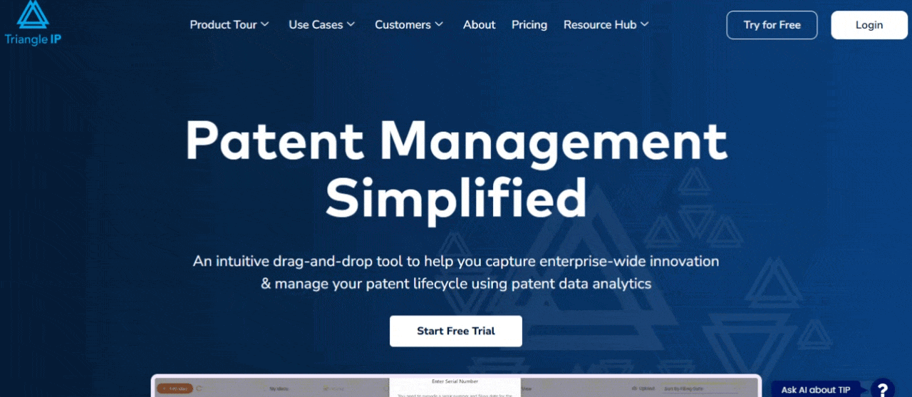 TrinagleIP use case demonstration, a critical part of B2B SaaS content marketing