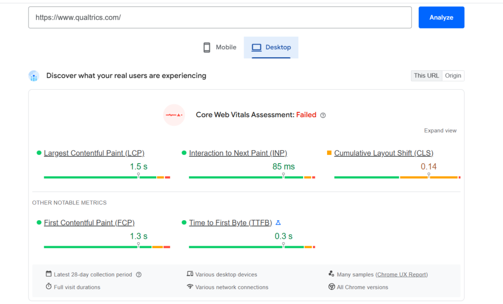 Qualtrics SEO Analysis #2