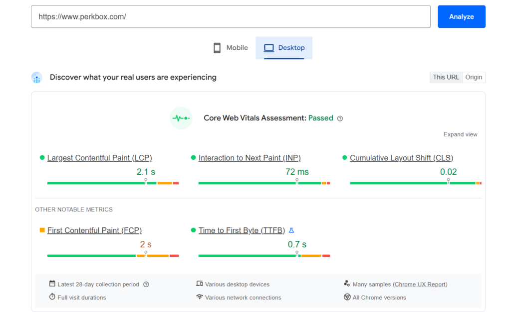 Perkbox SEO Analysis #2