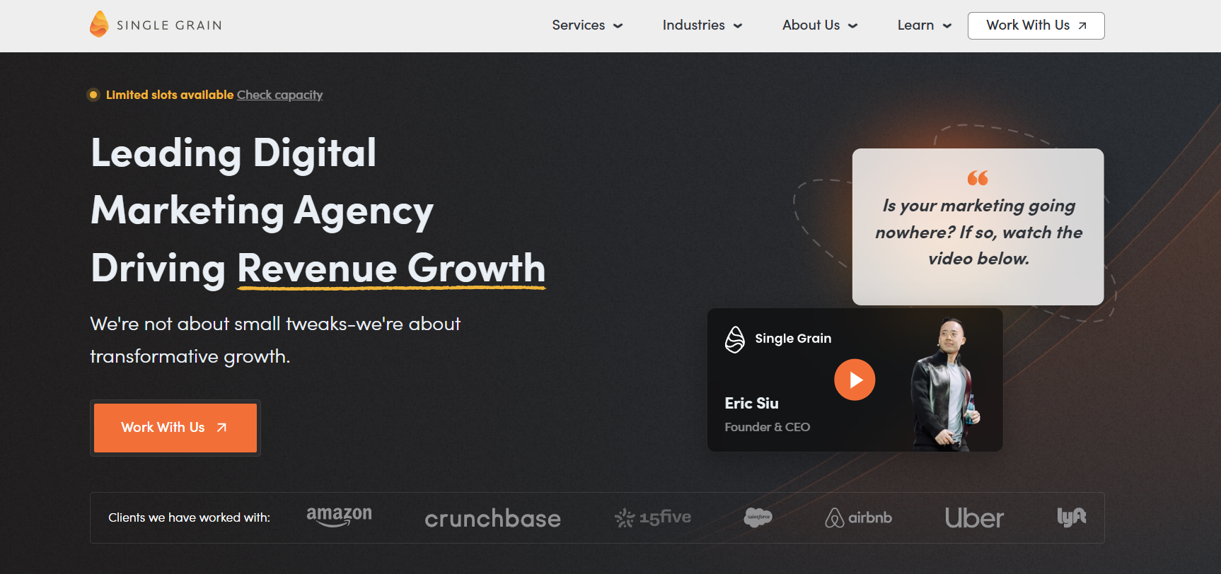 Single grain - best generative engine optimization company for ai visibility