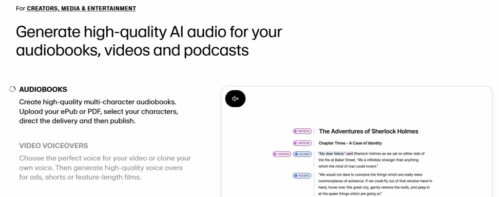 ElevenLabs for creators