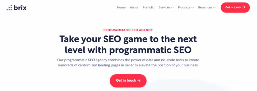 Brix Programmatic seo company