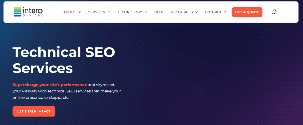 Intero digital technical seo company