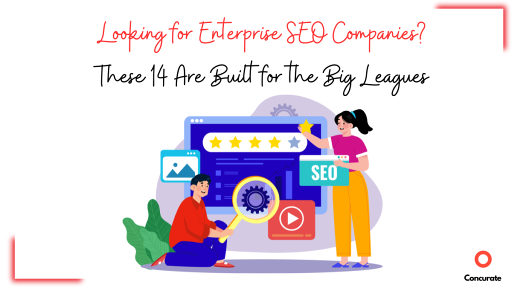 Banner of an article on top enterprise SEO companies