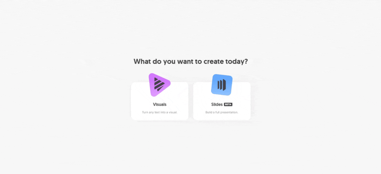 A GIF showing where to choose the options slides on Napkin AI as part of a Napkin AI review