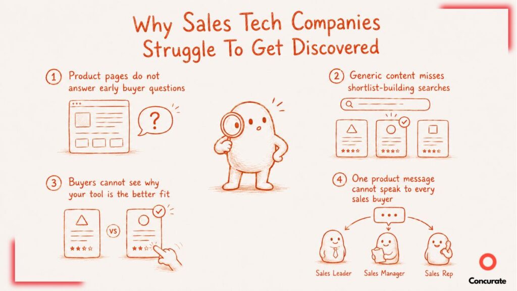 A snapshot of 4 Reasons Why Sales Tech Companies Struggle To Get Discovered