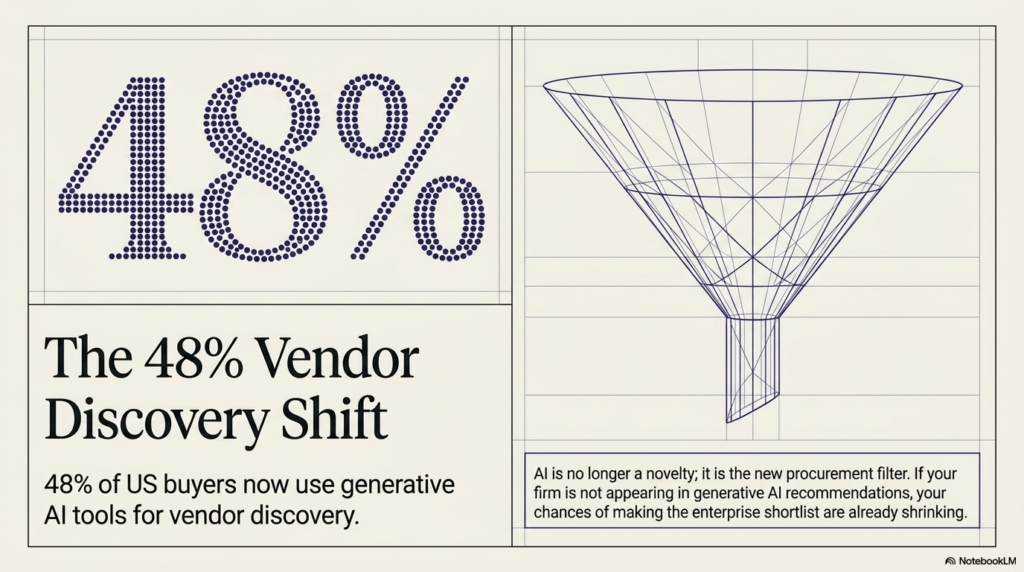 Buyers now use GEN Ai tools to discover vendors