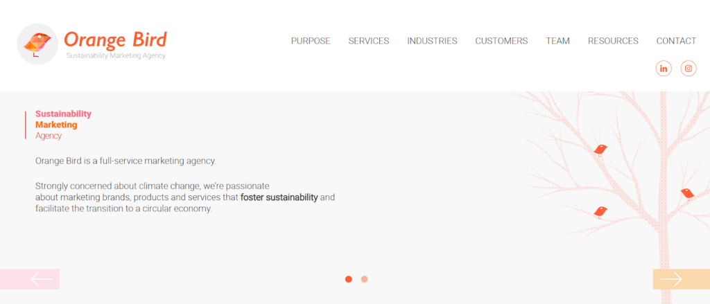 sustainability focused marketing agency