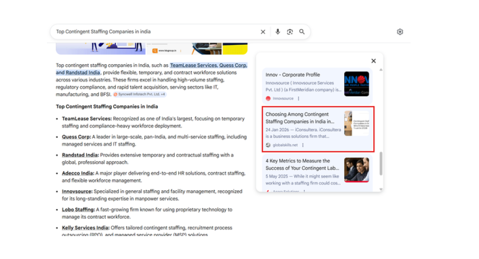 Top Contingent Staffing Companies