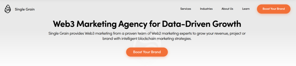 Single Grain - Web3 marketing