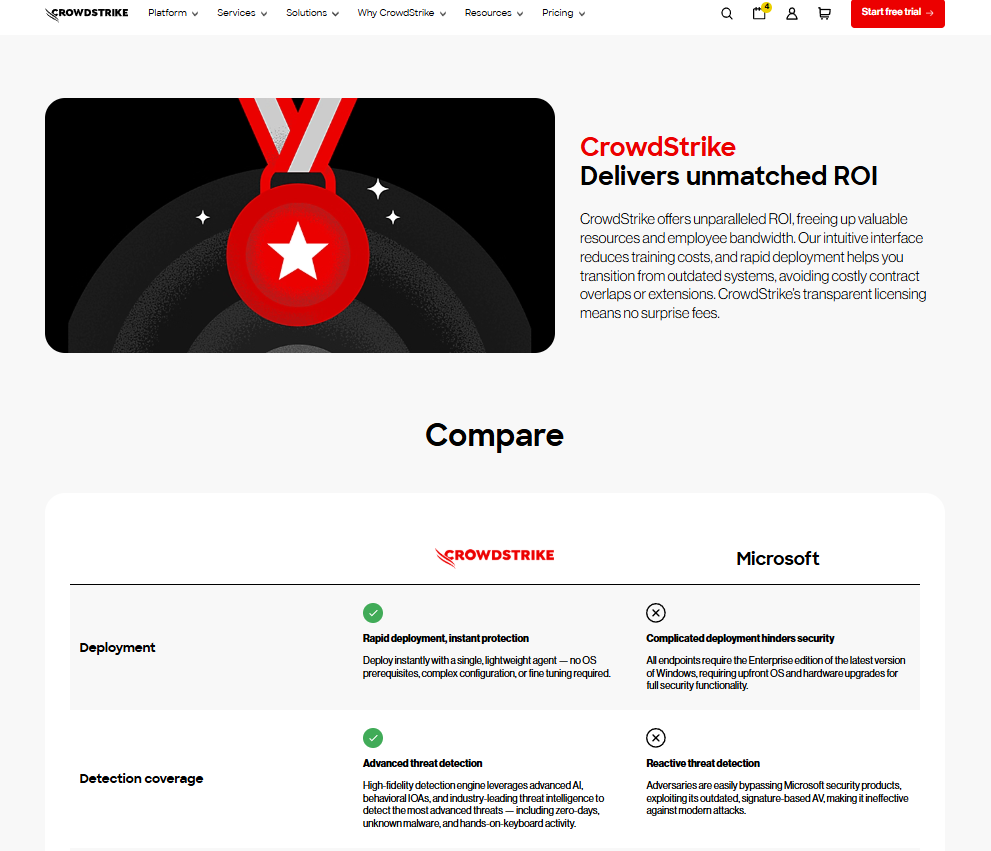 Crowdstrike vs. Microsoft