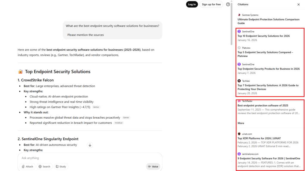 Top endpoint security software AI Assistants Recommend