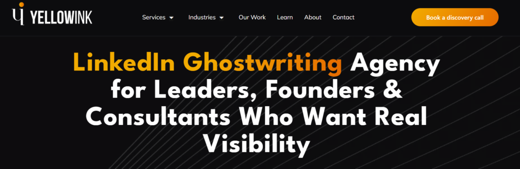 YellowInk Linkedin Ghostwriting