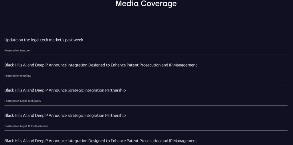 Media coverage of DeepIP in other websites