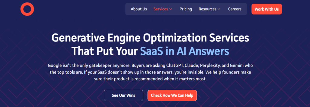 A snapshot of Concurate's landing page